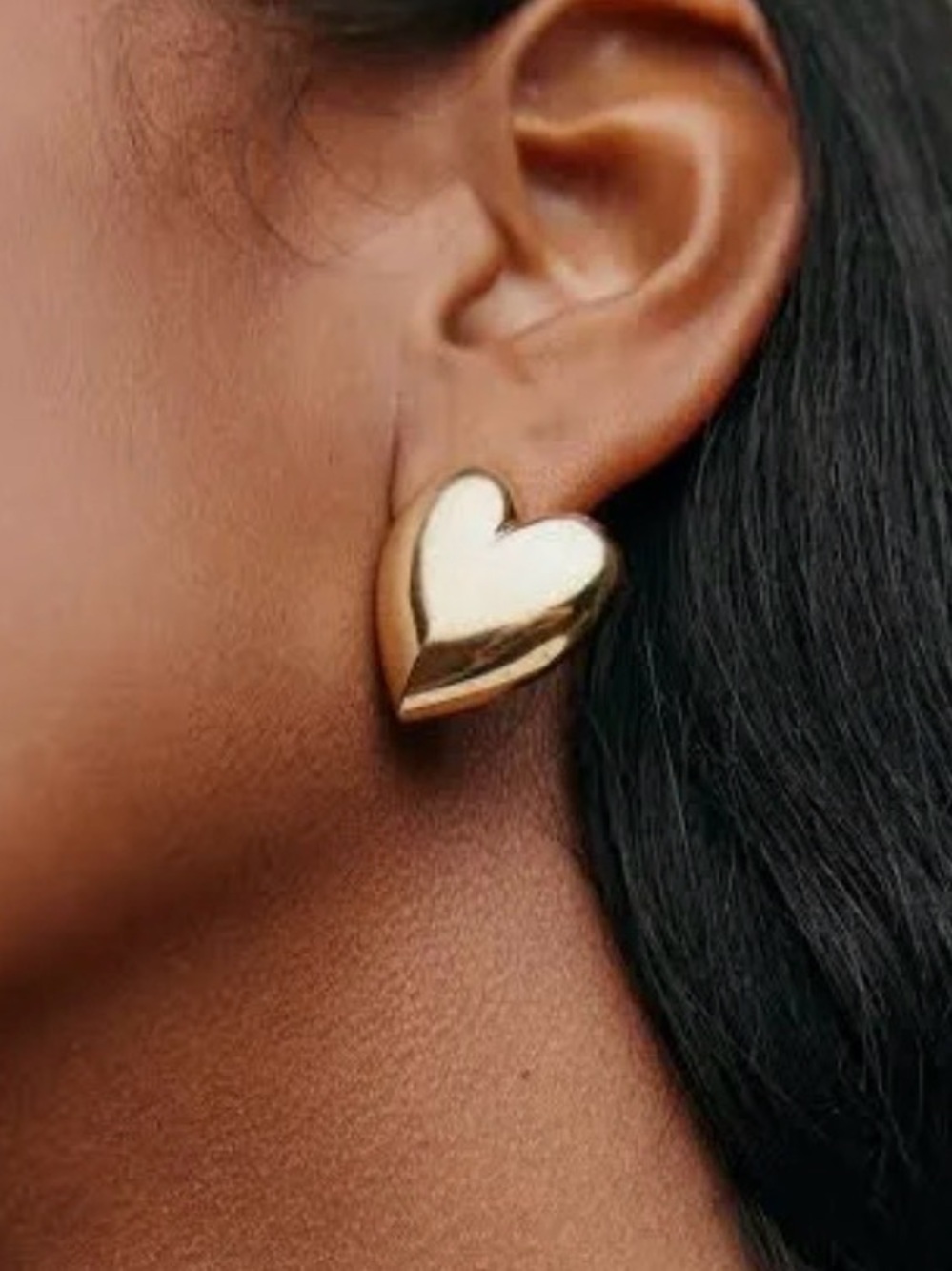 Jennifer Fisher small puffy heart earrings - Picture 5 of 6